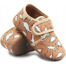 Chlapčenské barefoot papuče s dinosaurami Emel EK5000B-11