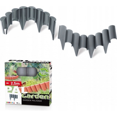 GARDENPLAST PALGARDEN 12,5 x 2,5 m antracit 10 ks