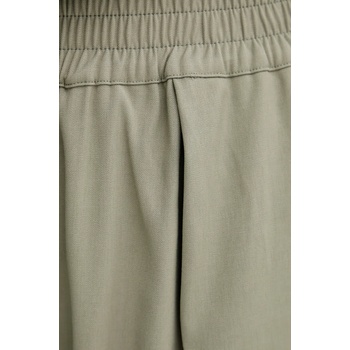 Samsoe Samsoe Панталон Samsoe Samsoe JULIA в зелено с широка каройка, с висока талия F23100048 (F23100048)