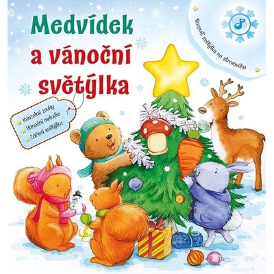 Medvídek a vánoční světýlka