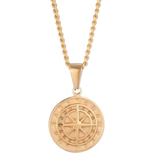 HARAHU Колие Compass - Златен KP34231