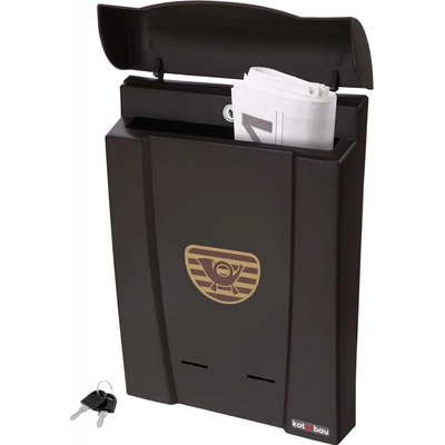 Poštovní schránka hnědá 40x28 cm