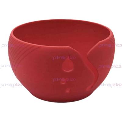 PrimaPrize Tmavší červená miska na klubíčko 16x10cm vzor 02