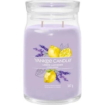 Image 1 of Yankee Candle Lemon Lavender голяма свещ с надпис 567 гр
