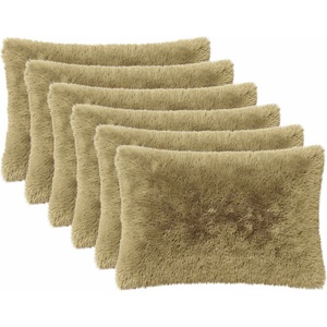 vidaXL Калъфка за възглавница 6 pcs HEERLEN Светло зелено 50 x 75 cm (911792)