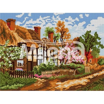 Milena Style Пролет в селото - гоблен със схема конци Ariadna 1: 4