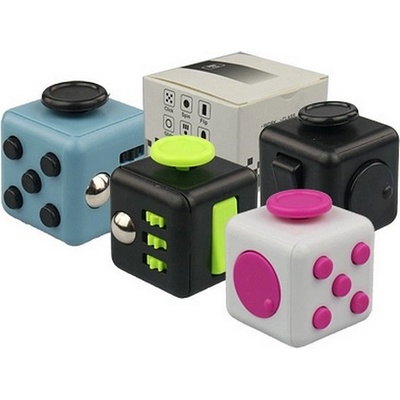 Fidget Cube antistresová kostka černý červený – Zboží Mobilmania