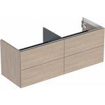 Geberit Стенен шкаф Geberit One, бежов дъб, 135 см с 4 чекмеджета (505.266.00.5)