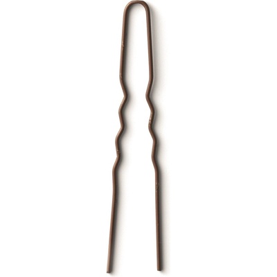 BRATT vlásenky Curly Pin 20 ks hnedé 44 mm