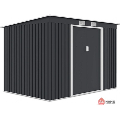 Градинска барака SUNNY Oregon, тъмно сиво 261x181 cm