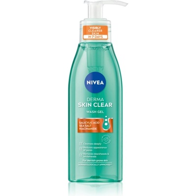 Nivea Derma Skin Clear почистващ гел за лице 150ml