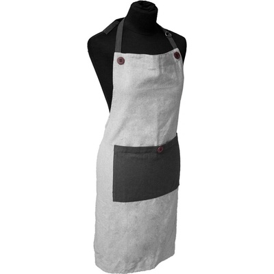 Arome Home Kuchyňská zástěra pánská světle a tmavě šedá