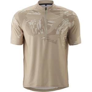 Gonso Мъжка фланелка с къс ръкав за колоездене Gonso Adventure Jersey 3/4 Zip Cycling jersey - Jonesboro Cream (056-4106-0112)