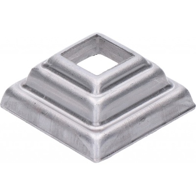 Krytka plechová, 44 x 44 x 18 mm, díra: 16 x 16 mm