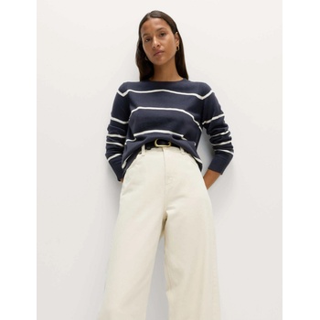 Marks & Spencer Извънредно мек раиран пуловер Marks & Spencer тъмносин Marks & Spencer | Sin | ЖЕНИ | XL