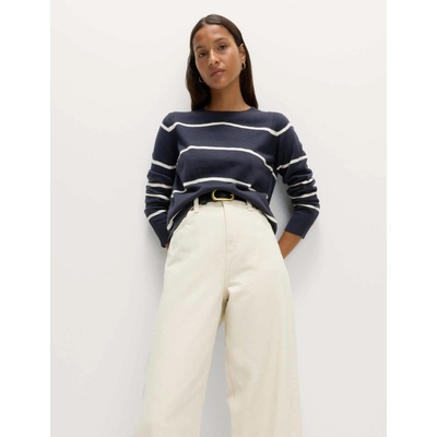 Marks & Spencer Извънредно мек раиран пуловер Marks & Spencer тъмносин Marks & Spencer | Sin | ЖЕНИ | XL