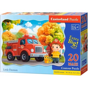 Castorland Пъзел Castorland от 20 XXL части - Малък пожарникар (C-02467) - baby