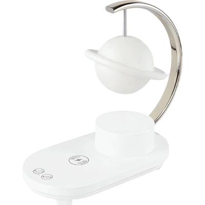 Verk 12368 Lampa s Bluetooth reproduktorom, RGB osvetlením a bezdrôtovým nabíjaním, Saturn