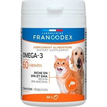 Francodex Omega 3 Capsules pes kočka 60 tbl