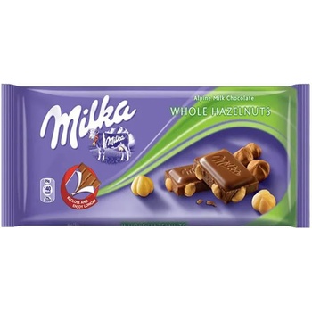 Kraft Foods Шоколад Milka Цял Лешник 100 г