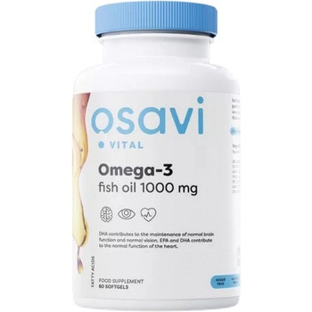 Image 1 of Osavi Omega 3 Fish Oil 1000 mg | Molecularly Distilled [60 Гел капсули]