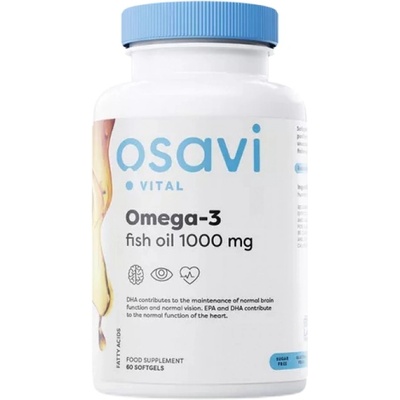 Osavi Omega 3 Fish Oil 1000 mg | Molecularly Distilled [60 Гел капсули]