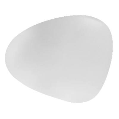 Horecano HELLA-Кожена подложка за хранене асиметрична БЯЛА 45x37cm (HC-931133) 16435-2(243016-9) (01931133)