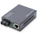 DIGITUS DN-82121-1 мрежов медиен конвертор 1000 Мбит/с 1310 nm Единичен режим Черен (DN-82121-1)