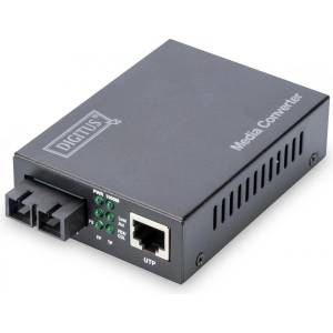DIGITUS DN-82121-1 мрежов медиен конвертор 1000 Мбит/с 1310 nm Единичен режим Черен (DN-82121-1)