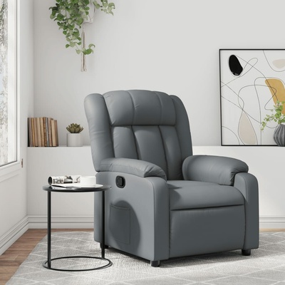 vidaXL 372506 polohovací šedé umělá kůže