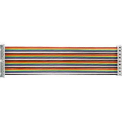 40-žilový plochý kábel GPIO, dúhový, samec - samica 20 cm