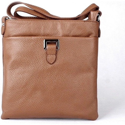Vera Pelle malá kožená crossbody kabelka no. 17 hnědá