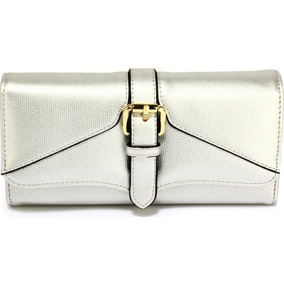 Fashion Only peňaženka Buckle strieborná hnědá