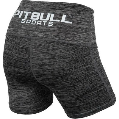 PitBull West Coast dámské šortky PERFORMANCE COMPRESSION tmavě šedý melír