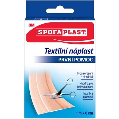 3M Spofaplast Textilná elastická náplasť 1 m x 6 cm