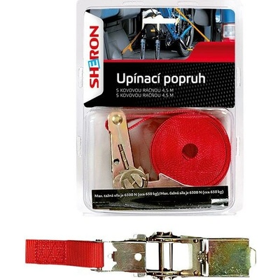 SHERON Upínací popruh s ráčnou 4,5 m - 1 ks