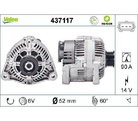 Generátor VALEO 437117