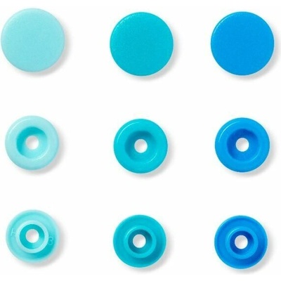 Patentky "Color snaps" 12,4mm - PRYM LOVE tvar kolečka barva .modrá – Zboží Dáma