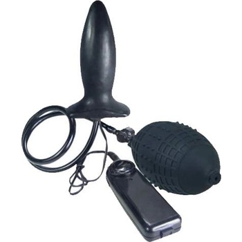 XMS Надуваем вибро анален разширител Butt Plug с помпа "POZZI BLACK" 10 см