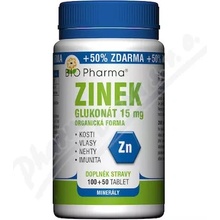 BIO Pharma Zinok 15 mg 100+50 tabliet