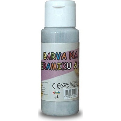 Creatoys akrylová barva na sklo a keramiku 60 ml šedá – Zboží Dáma