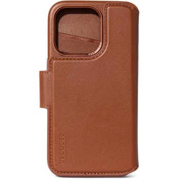 Decoded Leather Detachable Wallet, tan - iPhone 15 Pro (K-D24IPO15PDW5TN)