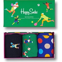 Happy Socks Darčekový box Šport 3 páry ponožiek Zelená