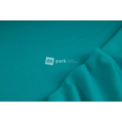 de-park Počesaná teplákovina silná - aqua