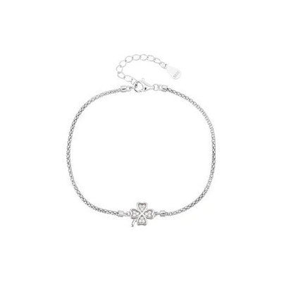 NUBIS Stříbrný náramek čtyřlístek - NB-1265