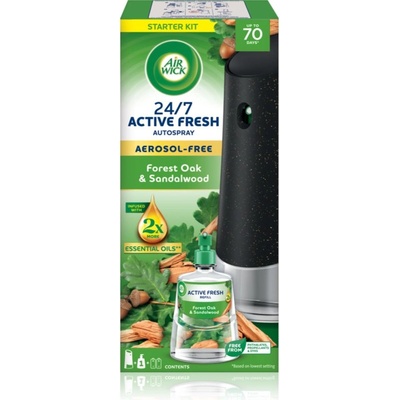Air Wick Active Fresh Forest Oak & Sandalwood автоматичен освежител за въздух с пълнител 228ml
