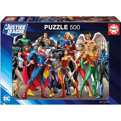 Educa Пъзел Educa от 500 части - DC Comics: Лигата на справедливостта (EDU19913)