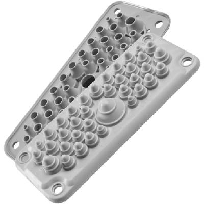 Панел с кабелни входове mc35/37 за 37 кабела ip67 сив ral 7035 - mba1c37g11 (mba1c37g11)