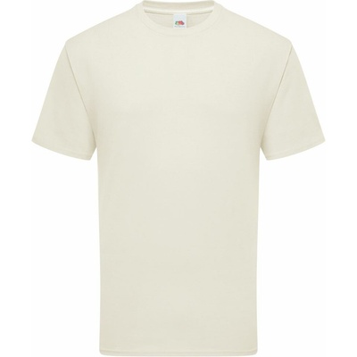 Fruit of the Loom ICONIC 195 T pánské tričko z těžké bavlny béžová
