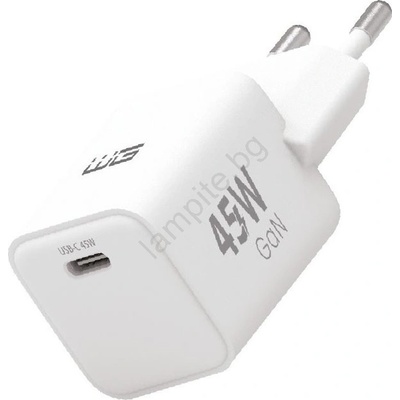 WINNER GROUP-WG - Адаптер за бързо зареждане 1xUSB-C Power Delivery 45W бял (WN0051)
